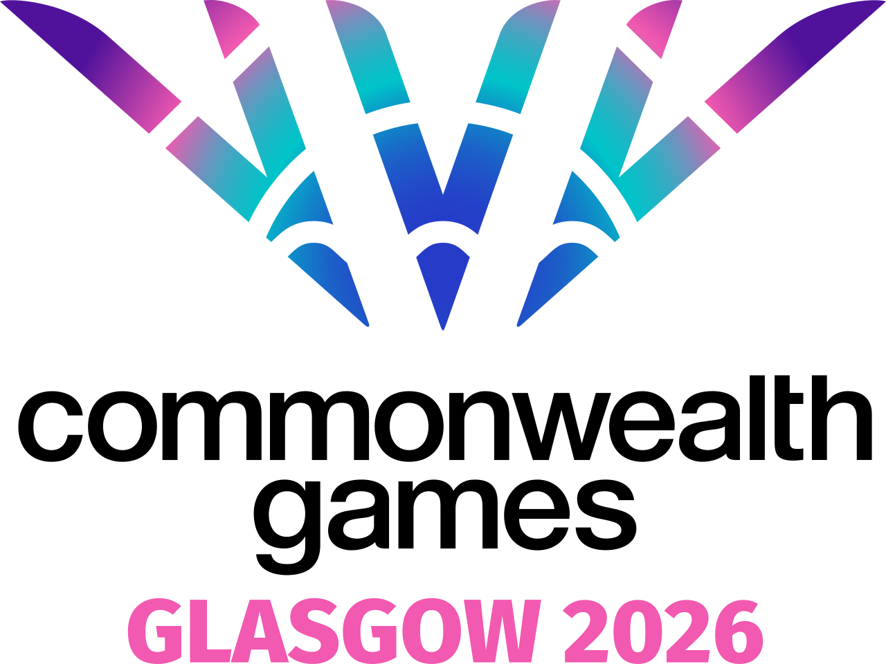 Glasgow 2026 Commonwealth Games official logo featured by SwimEasy swimming lessons Scotland.